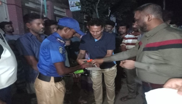 SP inspects ‘Community Policing’ and ‘Bashkol’ security program in Shahjadpur
