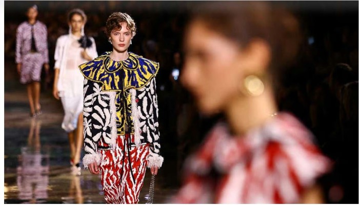 Chanel unveils tiger-print tweed and sheer skirt suits in spring/summer Paris show