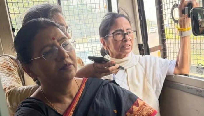 Former West Bengal Chief Minister Mamata Banerjee released after detention in Delhi