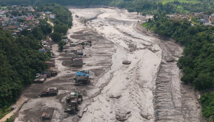 ​Natural disaster flash flood sweeps through Nepal again, leaving five missing