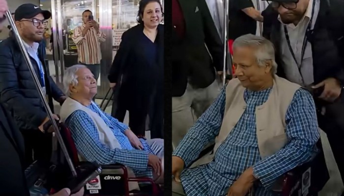 ​Yunus targeted with ‘You Destroy Democracy’ slogan at NY airport