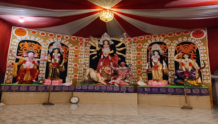 ​Durga Puja being celebrated in Thakurgaon