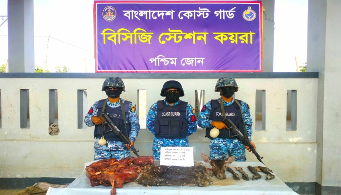 Coast Guard seizes 13.7 kg deer meat in Sundarbans